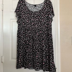 Torrid animal print, babydoll dress